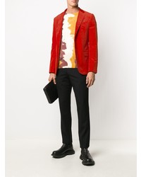 Мужской оранжевый пиджак от Z Zegna