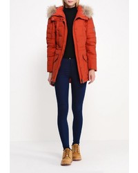 Женский оранжевый пуховик от FiNN FLARE