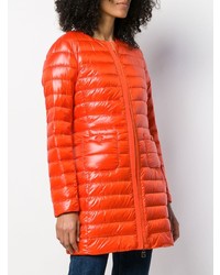 Женский оранжевый пуховик от Herno