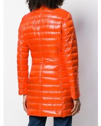 Женский оранжевый пуховик от Herno