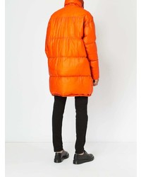 Мужской оранжевый пуховик от Isaac Sellam Experience
