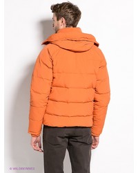 Мужской оранжевый пуховик от Selected