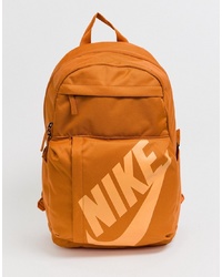 Мужской оранжевый рюкзак из плотной ткани от Nike