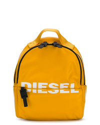 Женский оранжевый рюкзак с принтом от Diesel