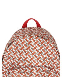 Мужской оранжевый рюкзак с принтом от Burberry