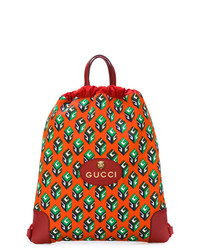 Мужской оранжевый рюкзак от Gucci