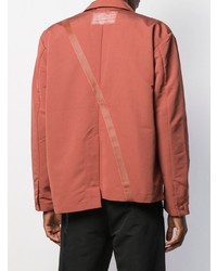 Мужской оранжевый сатиновый пиджак от A-Cold-Wall*