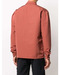 Мужской оранжевый свитер с воротником поло с украшением от A-Cold-Wall*