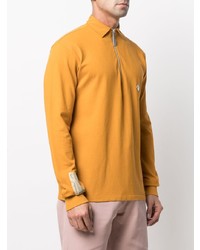 Мужской оранжевый свитер с воротником поло от A-Cold-Wall*