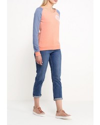 Женский оранжевый свитер с круглым вырезом от Animal