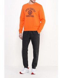 Мужской оранжевый свитер с круглым вырезом от Anta