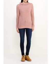 Женский оранжевый свитер с круглым вырезом от Bellfield