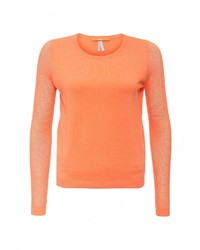 Женский оранжевый свитер с круглым вырезом от BOSS ORANGE