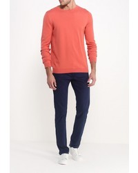 Мужской оранжевый свитер с круглым вырезом от Burton Menswear London