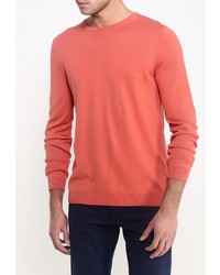 Мужской оранжевый свитер с круглым вырезом от Burton Menswear London