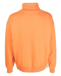Мужской оранжевый свитер с круглым вырезом от Moschino