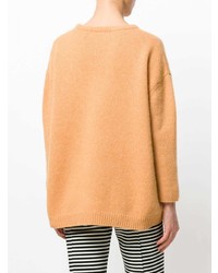 Женский оранжевый свитер с круглым вырезом от Humanoid