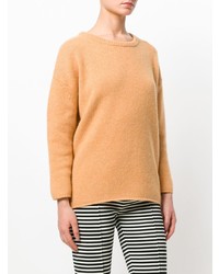 Женский оранжевый свитер с круглым вырезом от Humanoid