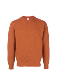 Мужской оранжевый свитер с круглым вырезом от E. Tautz