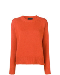 Женский оранжевый свитер с круглым вырезом от Etro