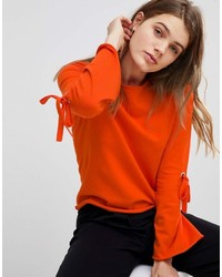 Женский оранжевый свитер с круглым вырезом от Esprit