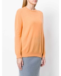 Женский оранжевый свитер с круглым вырезом от Pringle Of Scotland