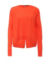 Женский оранжевый свитер с круглым вырезом от Jil Sander Navy