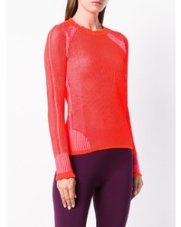 Женский оранжевый свитер с круглым вырезом от Pinko