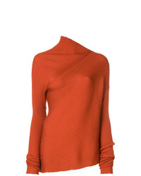 Женский оранжевый свитер с круглым вырезом от MARQUES ALMEIDA