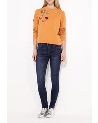Женский оранжевый свитер с круглым вырезом от Medicine