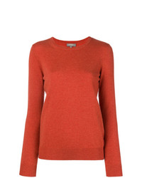 Женский оранжевый свитер с круглым вырезом от N.Peal