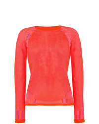 Женский оранжевый свитер с круглым вырезом от Pinko