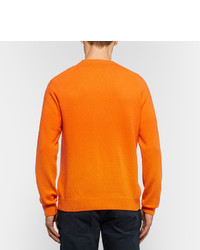 Мужской оранжевый свитер с круглым вырезом от Paul Smith