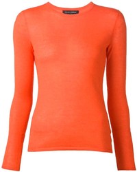 Женский оранжевый свитер с круглым вырезом от Ralph Lauren