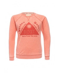 Женский оранжевый свитер с круглым вырезом от Roxy