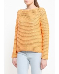 Женский оранжевый свитер с круглым вырезом от s.Oliver Denim