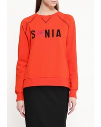 Женский оранжевый свитер с круглым вырезом от Sonia By Sonia Rykiel