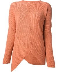 Женский оранжевый свитер с круглым вырезом от Stella McCartney