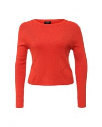 Женский оранжевый свитер с круглым вырезом от Sweewe