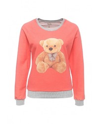 Женский оранжевый свитер с круглым вырезом от Taya