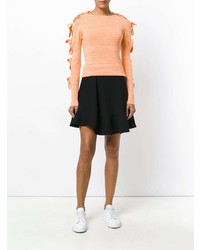 Женский оранжевый свитер с круглым вырезом от Zoe Jordan