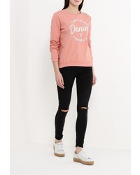 Женский оранжевый свитер с круглым вырезом от Tom Tailor Denim