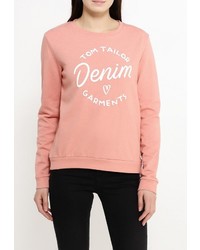 Женский оранжевый свитер с круглым вырезом от Tom Tailor Denim