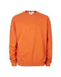 Мужской оранжевый свитер с круглым вырезом от Topman