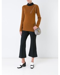 Женский оранжевый свитер с круглым вырезом от Stella McCartney