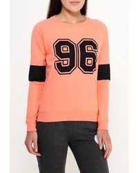 Женский оранжевый свитер с круглым вырезом от Спартак