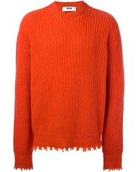 Мужской оранжевый свитер от MSGM