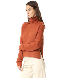 Женский оранжевый свитер от Tibi