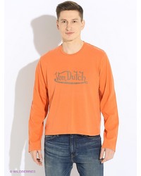 Мужской оранжевый свитер от Von Dutch