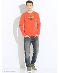 Мужской оранжевый свитер от Von Dutch